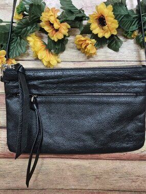Handbag Butler Black Leather Mighty Purse Crossbody Bag Minimalist Closet Staple